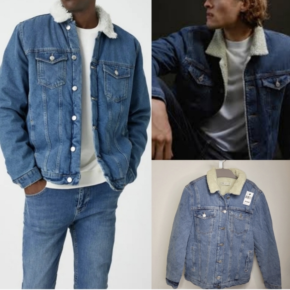 NWT Men's Mavi Denim Sherpa Jacket. $155 Retail Price - Small